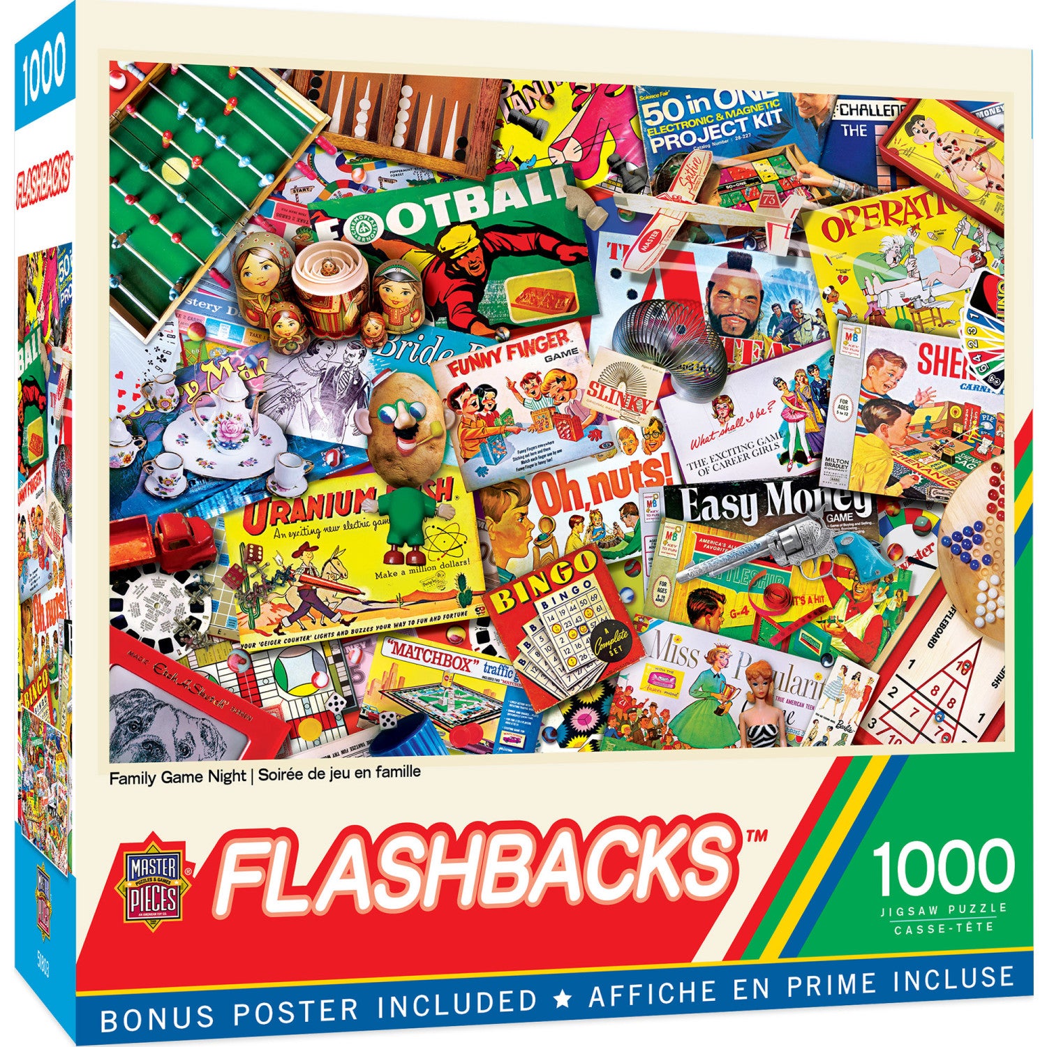 Flashbacks - Family Game Night 1000 Piece Jigsaw Puzzle