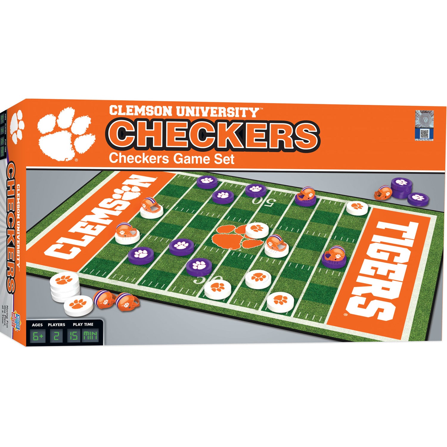 Clemson Tigers Checkers Board Game