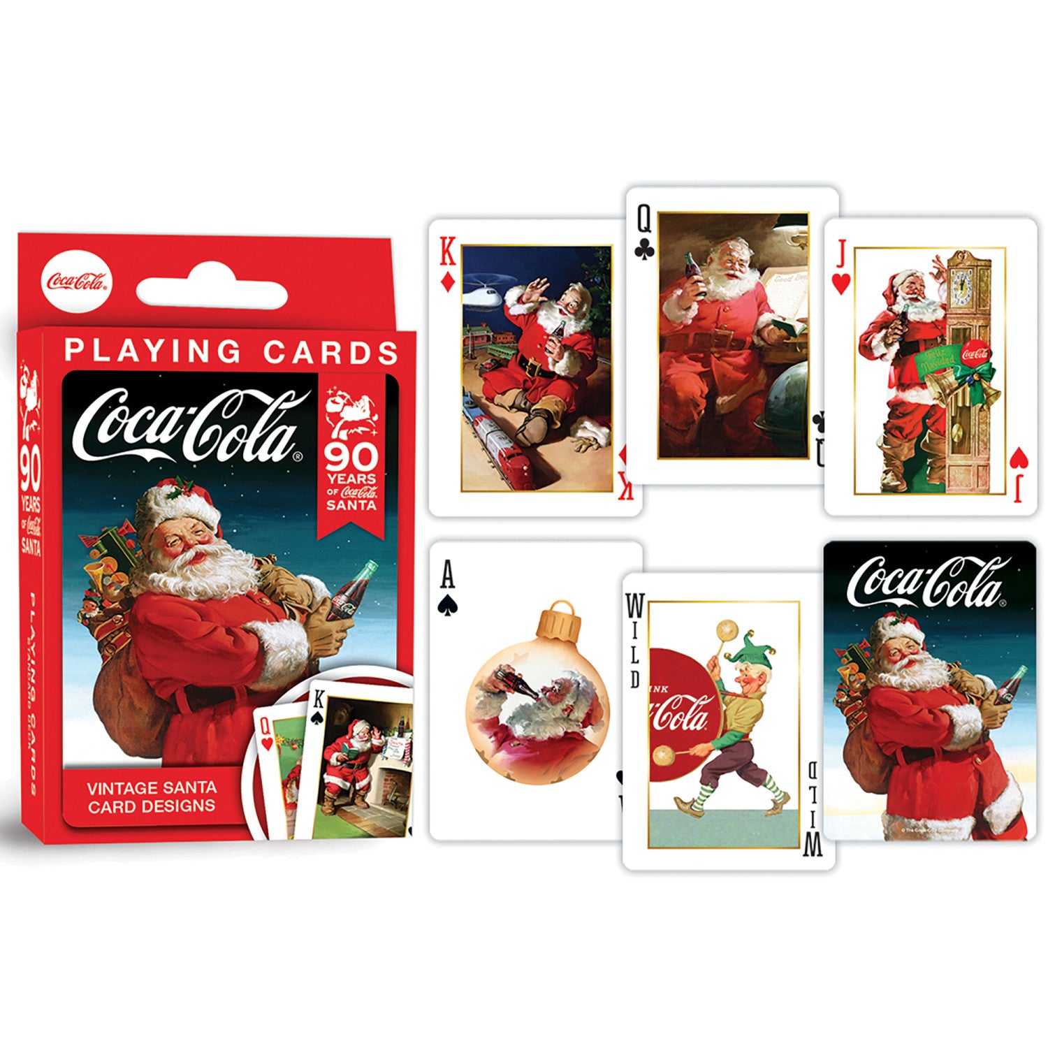 Coca-Cola Vintage Santa Playing Cards - 54 Card Deck