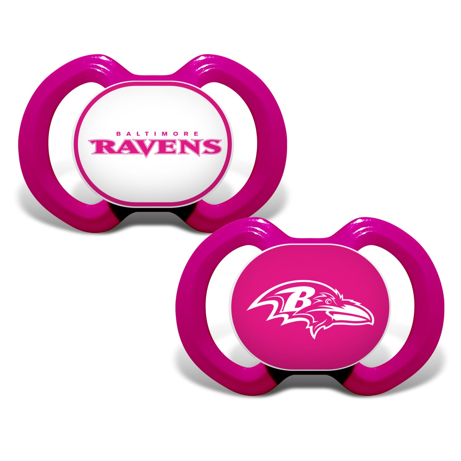 Baltimore Ravens - Pink Pacifier 2-Pack