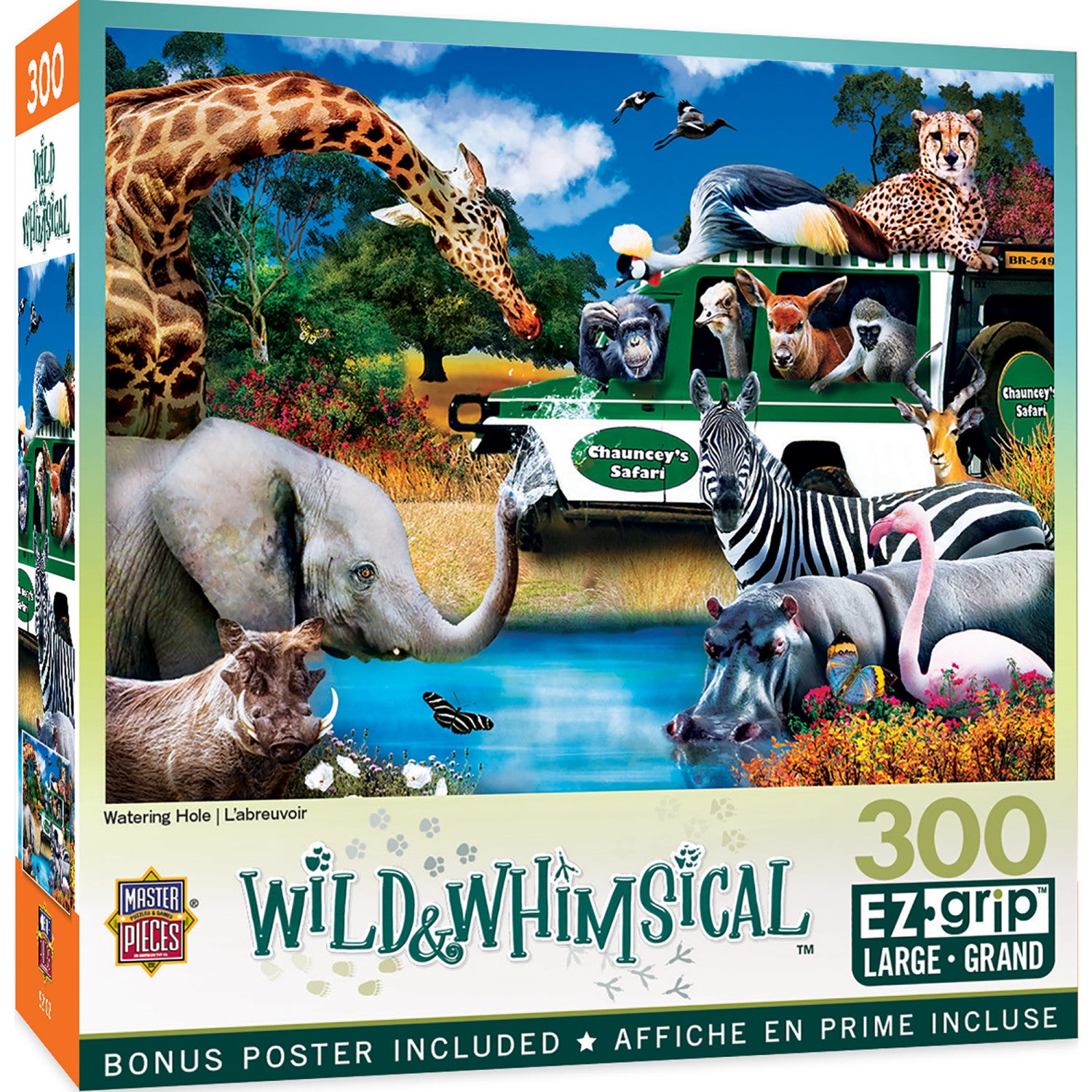 Wild & Whimsical - Watering Hole 300 Piece EZ Grip Jigsaw Puzzle