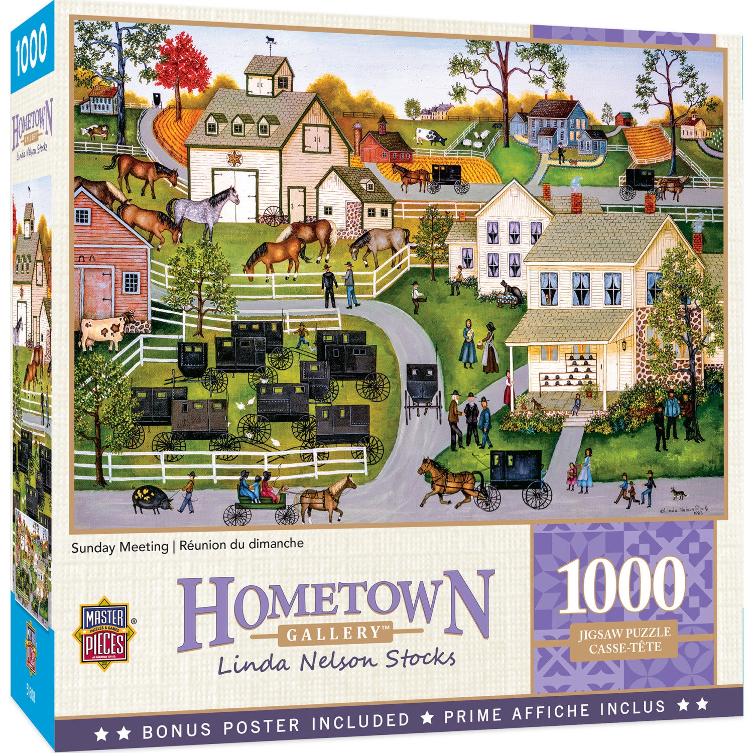 Hometown Gallery - Sunday Meeting 1000 Piece Jigsaw Puzzle
