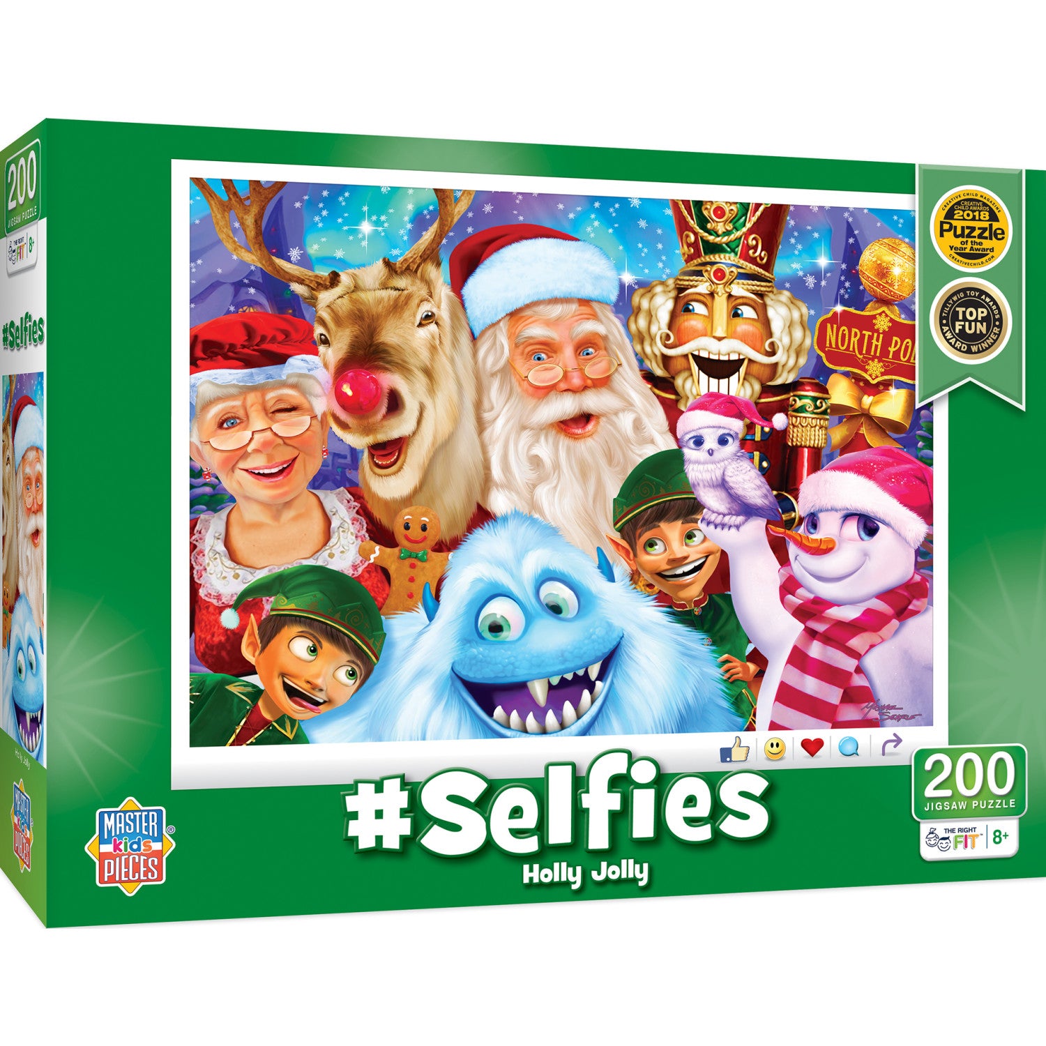 Selfies - Holly Jolly 200 Piece Jigsaw Puzzle