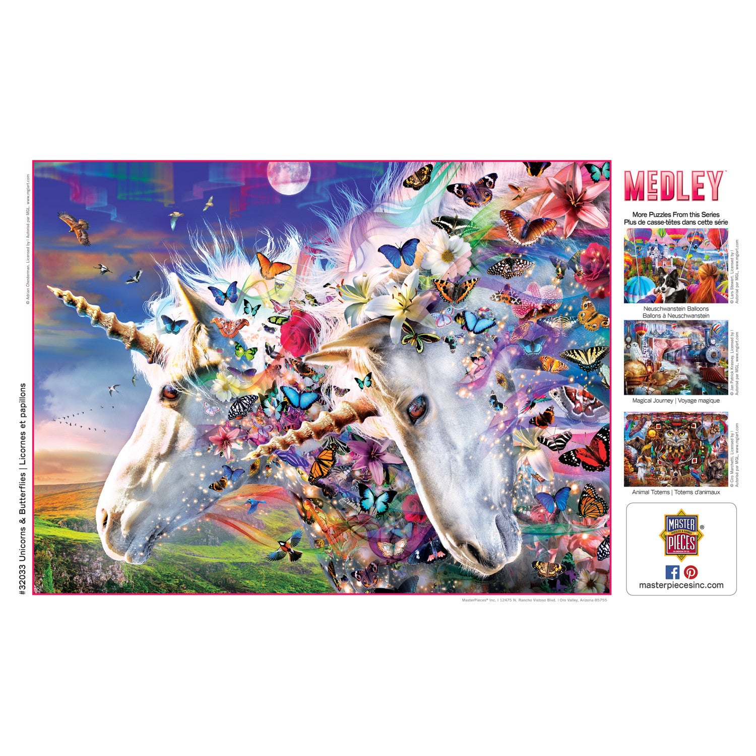 Medley - Unicorns & Butterflies 300 Piece EZ Grip Jigsaw Puzzle