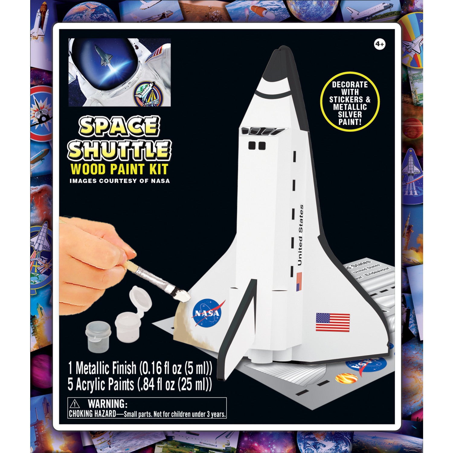 NASA - Space Shuttle Wood Craft & Paint Kit