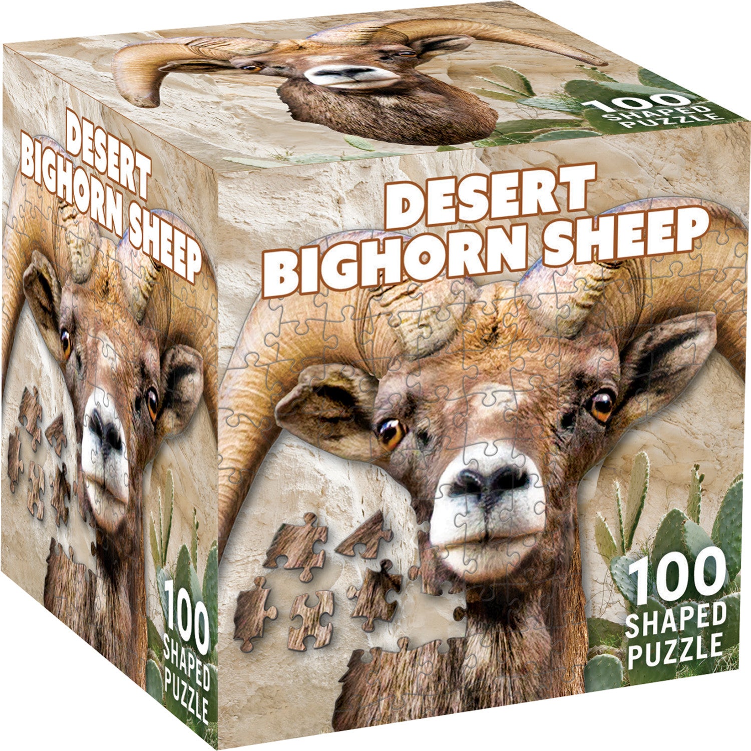 Desert Bighorn Sheep 100 Piece Shaped Jigsaw Puzzle