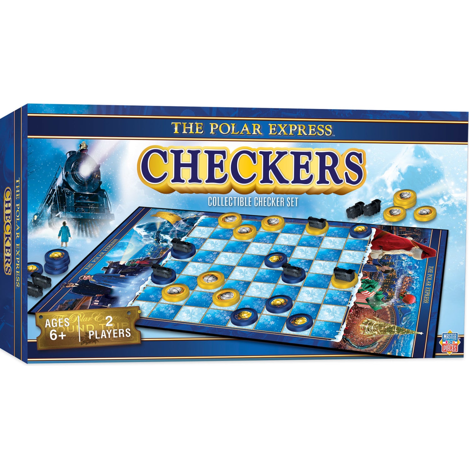 The Polar Express Checkers Board Game