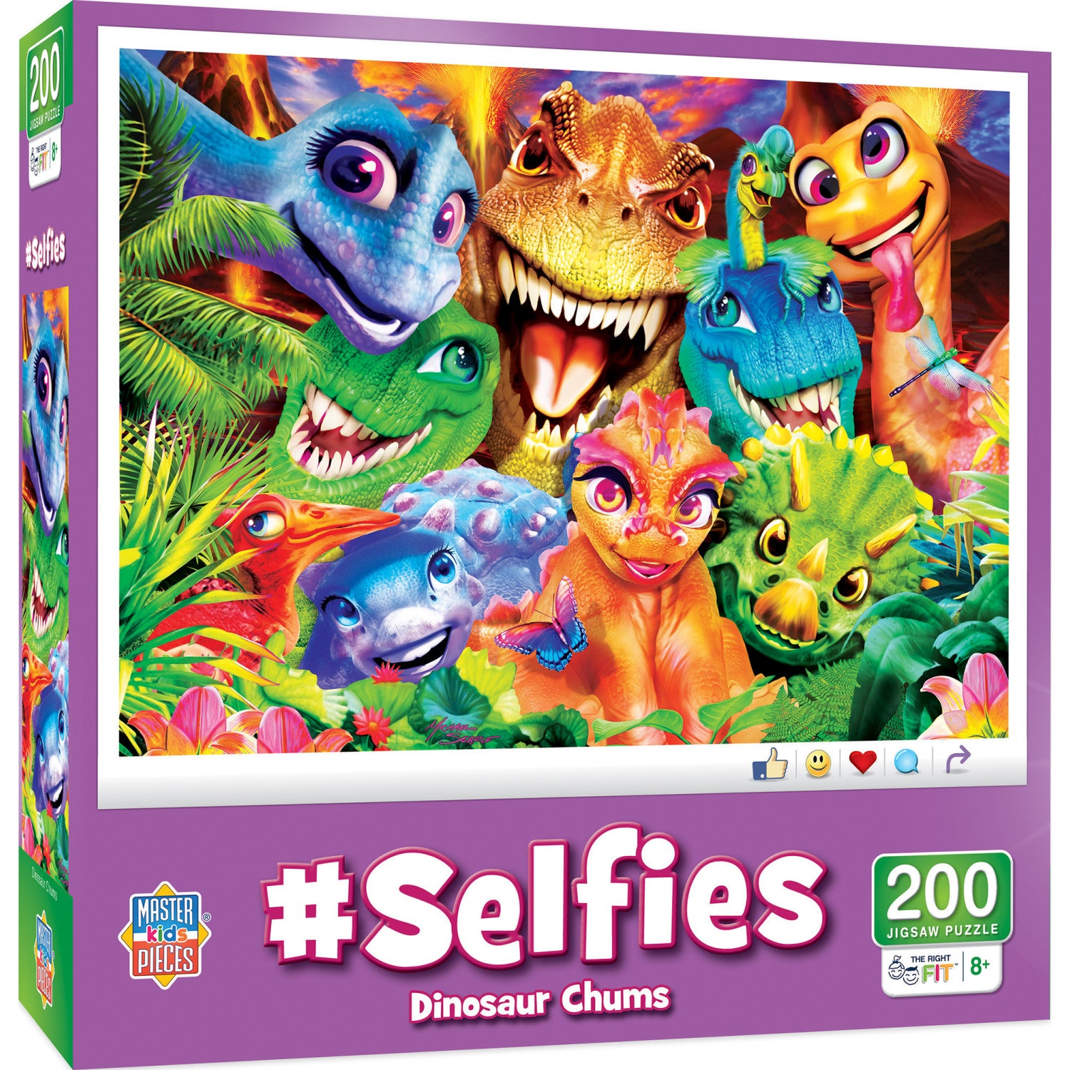 Selfies - Dinosaur Chums 200 Piece Jigsaw Puzzle