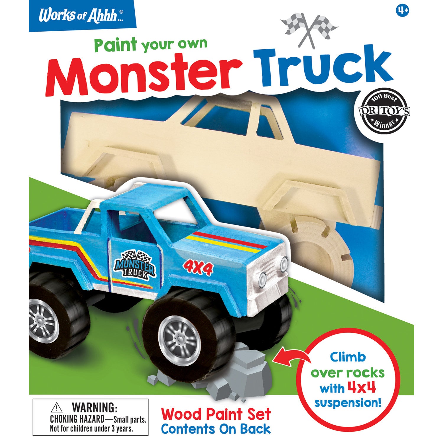 Monster Truck Wood Craft & Paint Kit