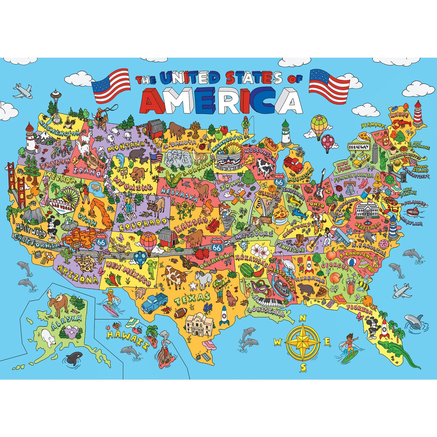 101 Things to Spot - In the USA 100 Piece Puzzle