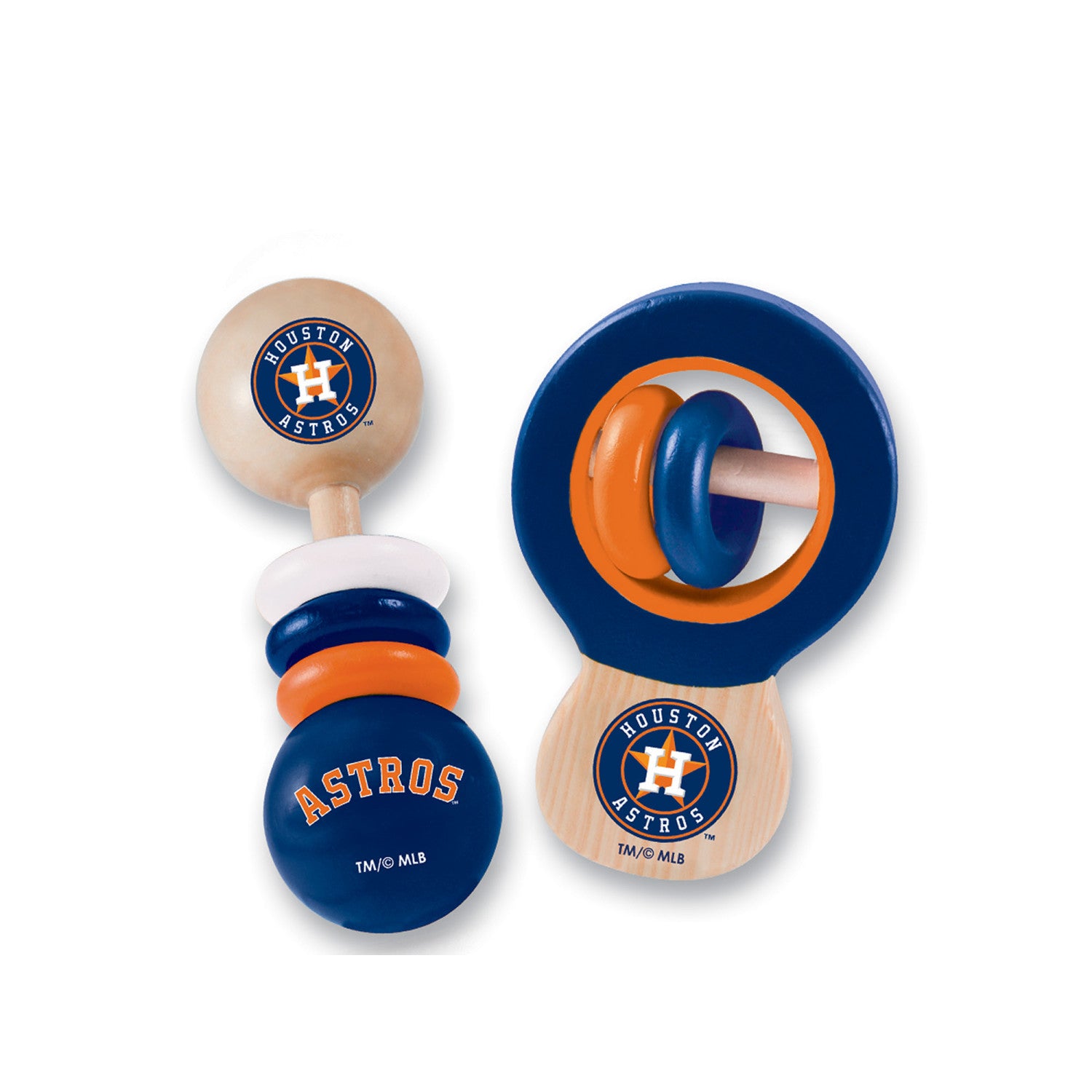 Houston Astros - Baby Rattles 2-Pack