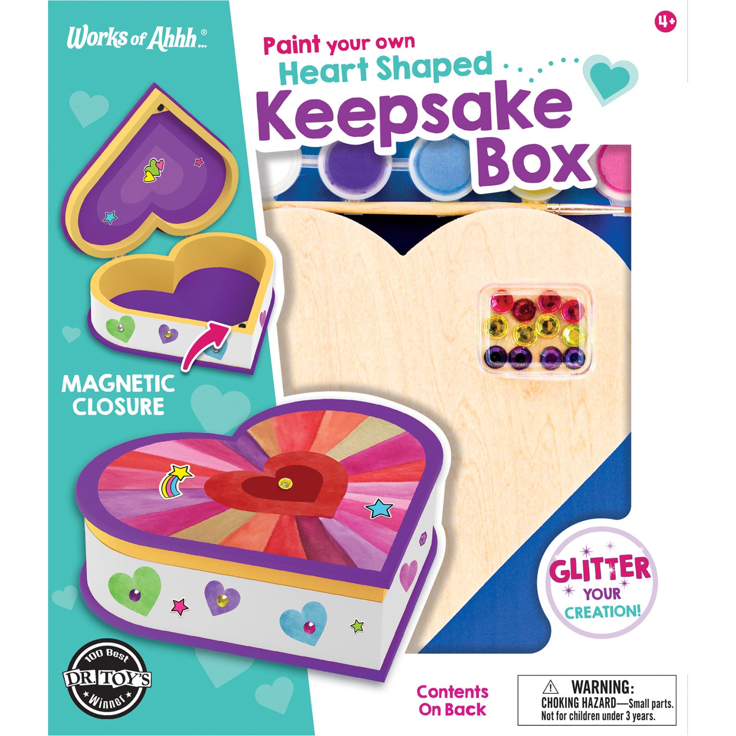 Heart Shaped Box Wood Craft & Paint Kit