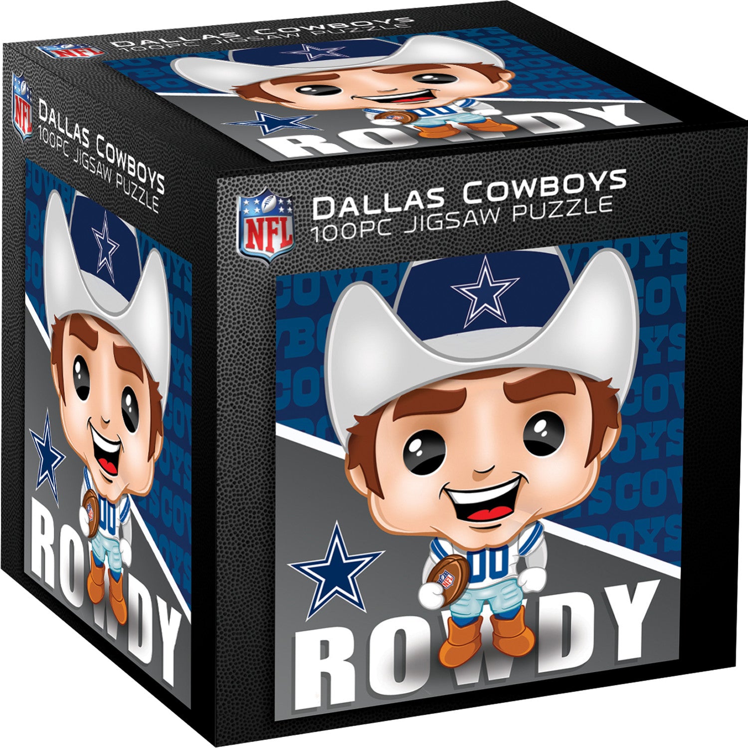 Rowdy - Dallas Cowboys Mascot 100 Piece Jigsaw Puzzle