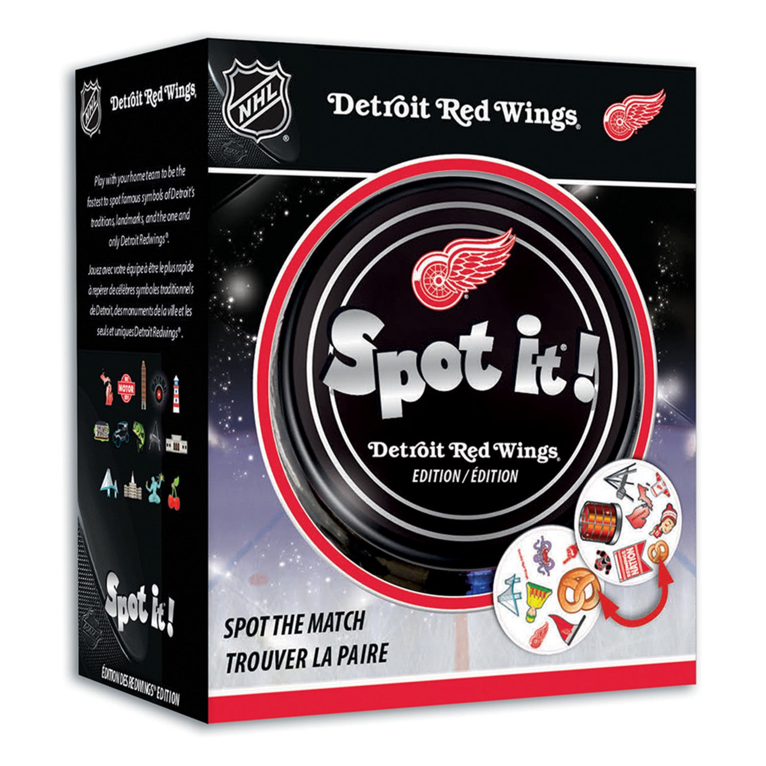 Detroit Red Wings Spot It! Card Game