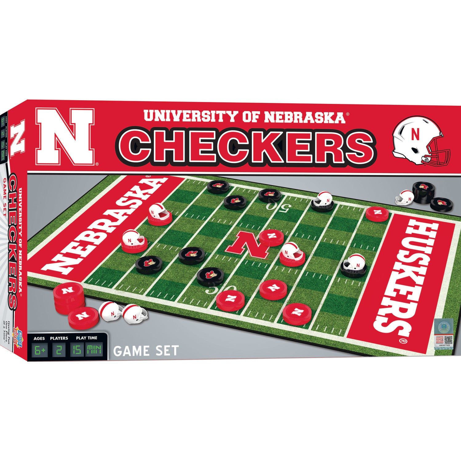 Nebraska Cornhuskers Checkers Board Game