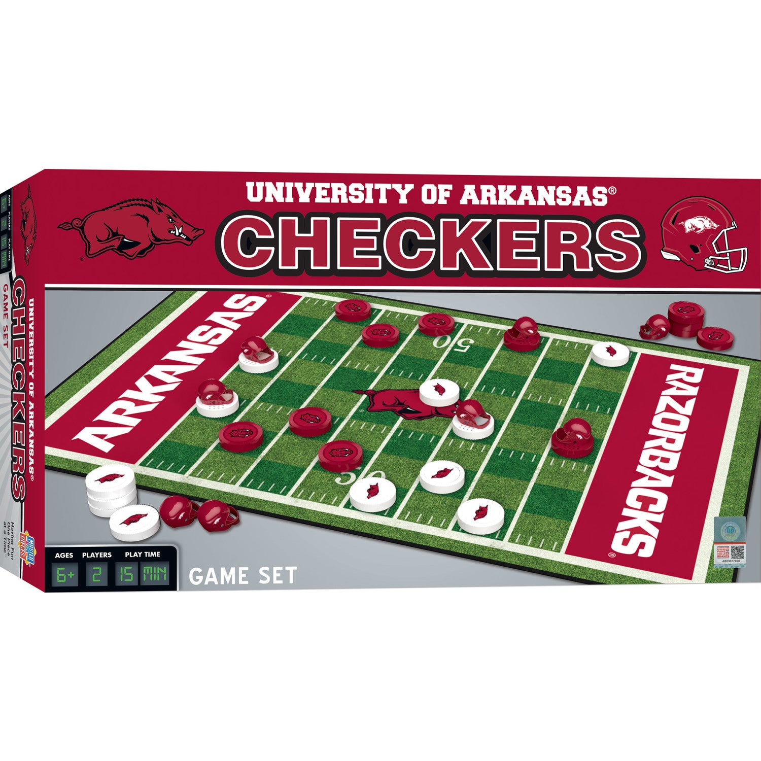Arkansas Razorbacks Checkers Board Game