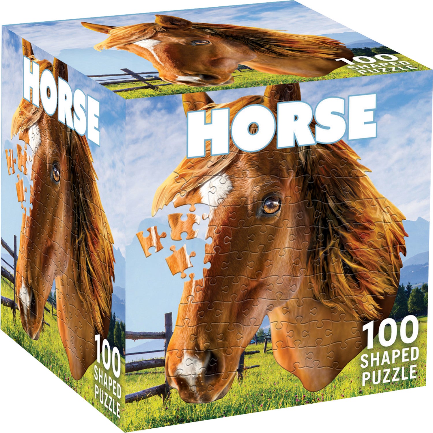 Horse 100 Piece Shaped Jigsaw Puzzle