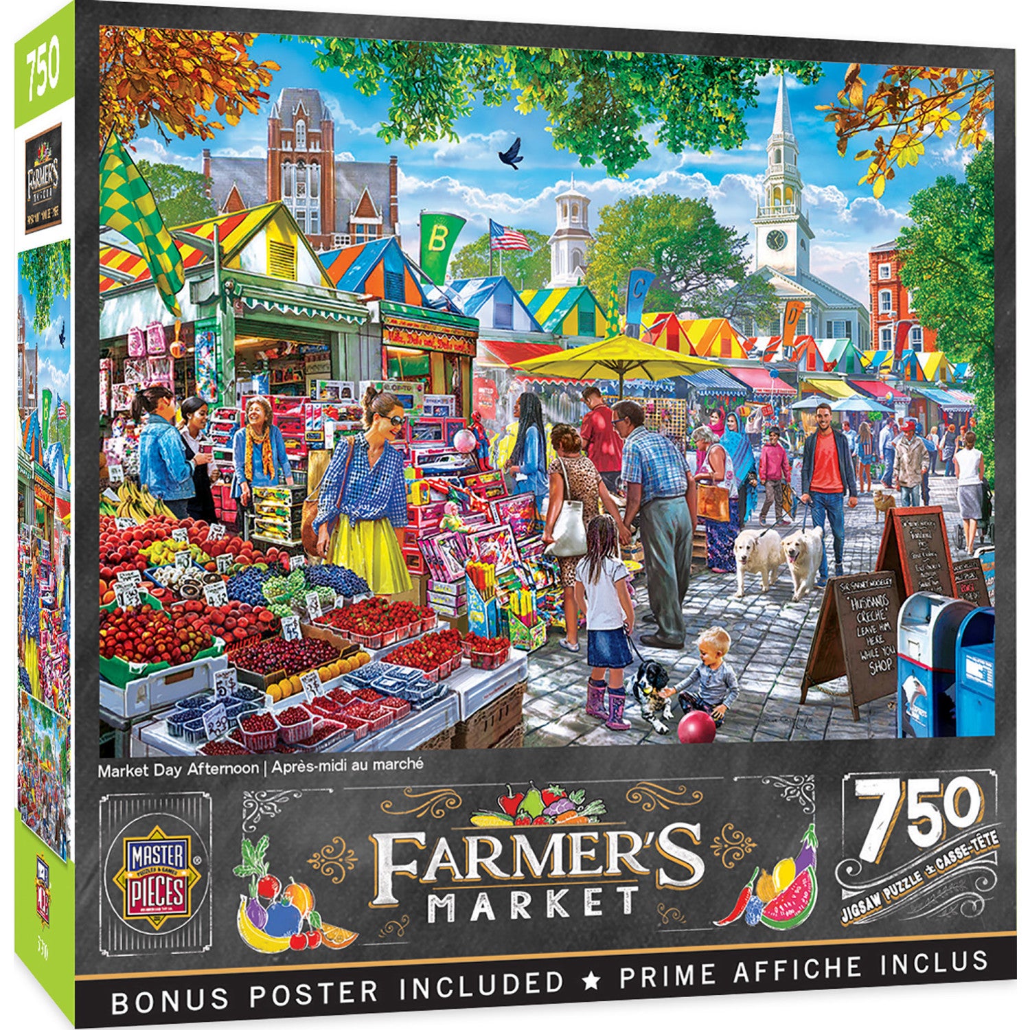 Farmer's Market - Market Day Afternoon 750 Piece Jigsaw Puzzle