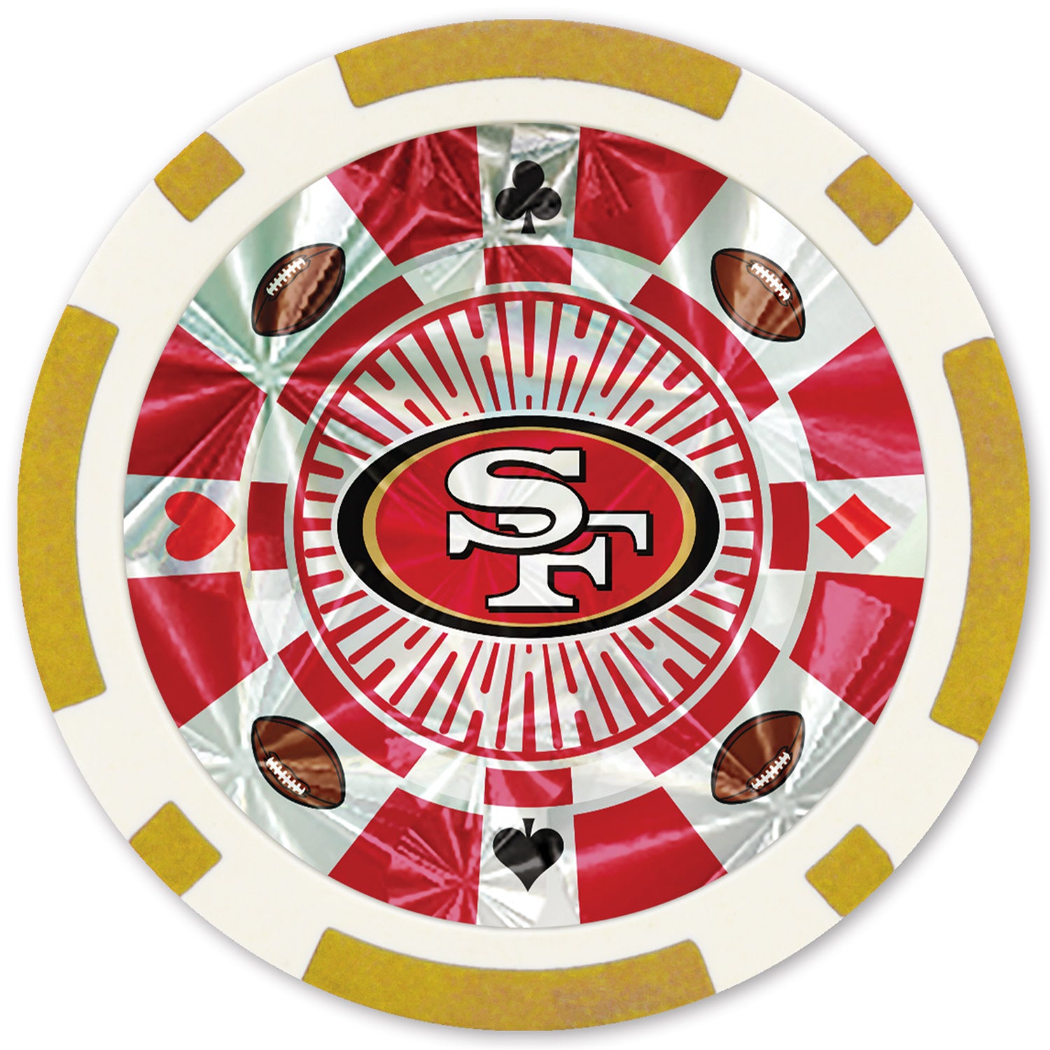San Francisco 49ers NFL Poker Chips 20pc