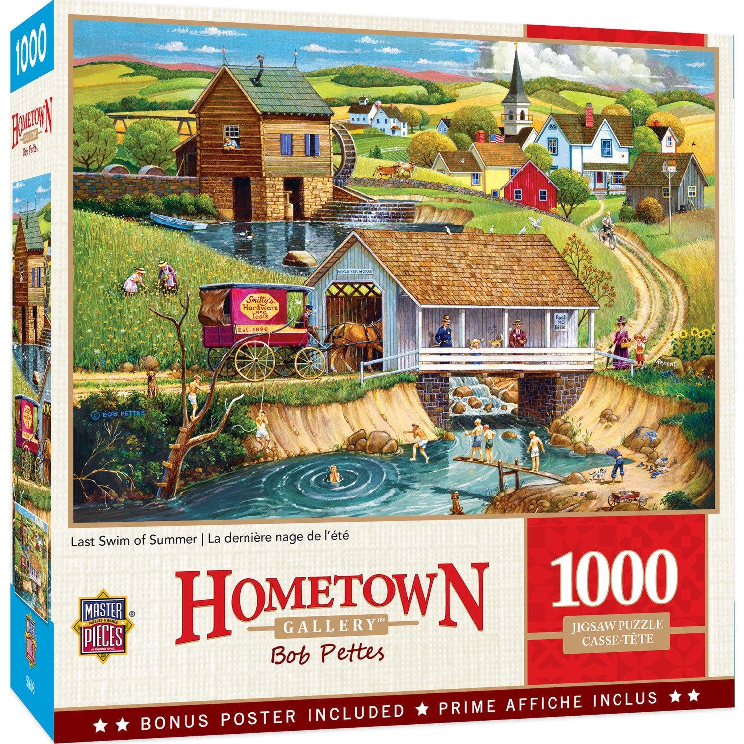 Hometown Gallery - Last Swim of Summer 1000 Piece Jigsaw Puzzle