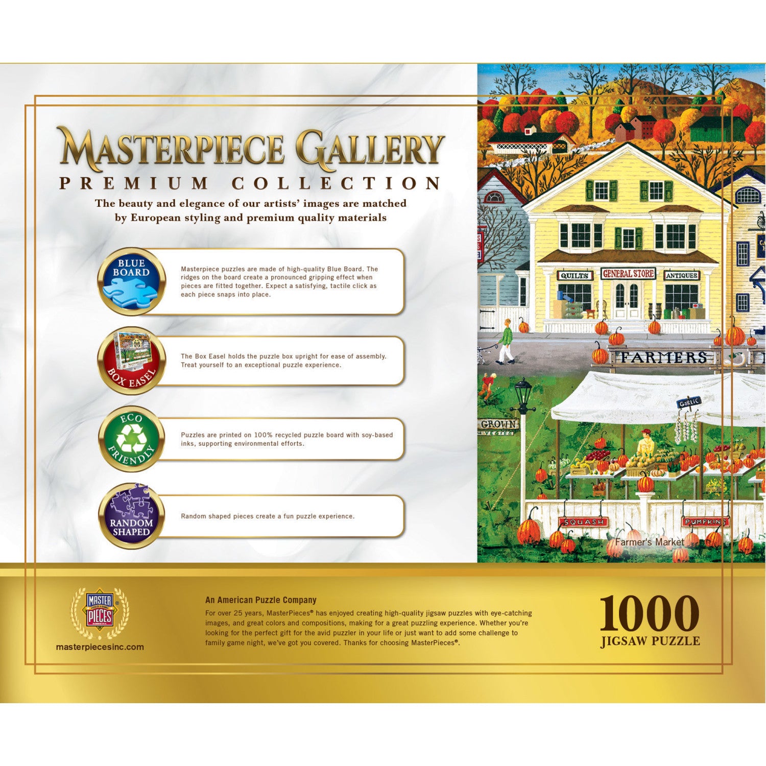 Masterpiece Gallery - Farmer's Market 1000 Piece Jigsaw Puzzle