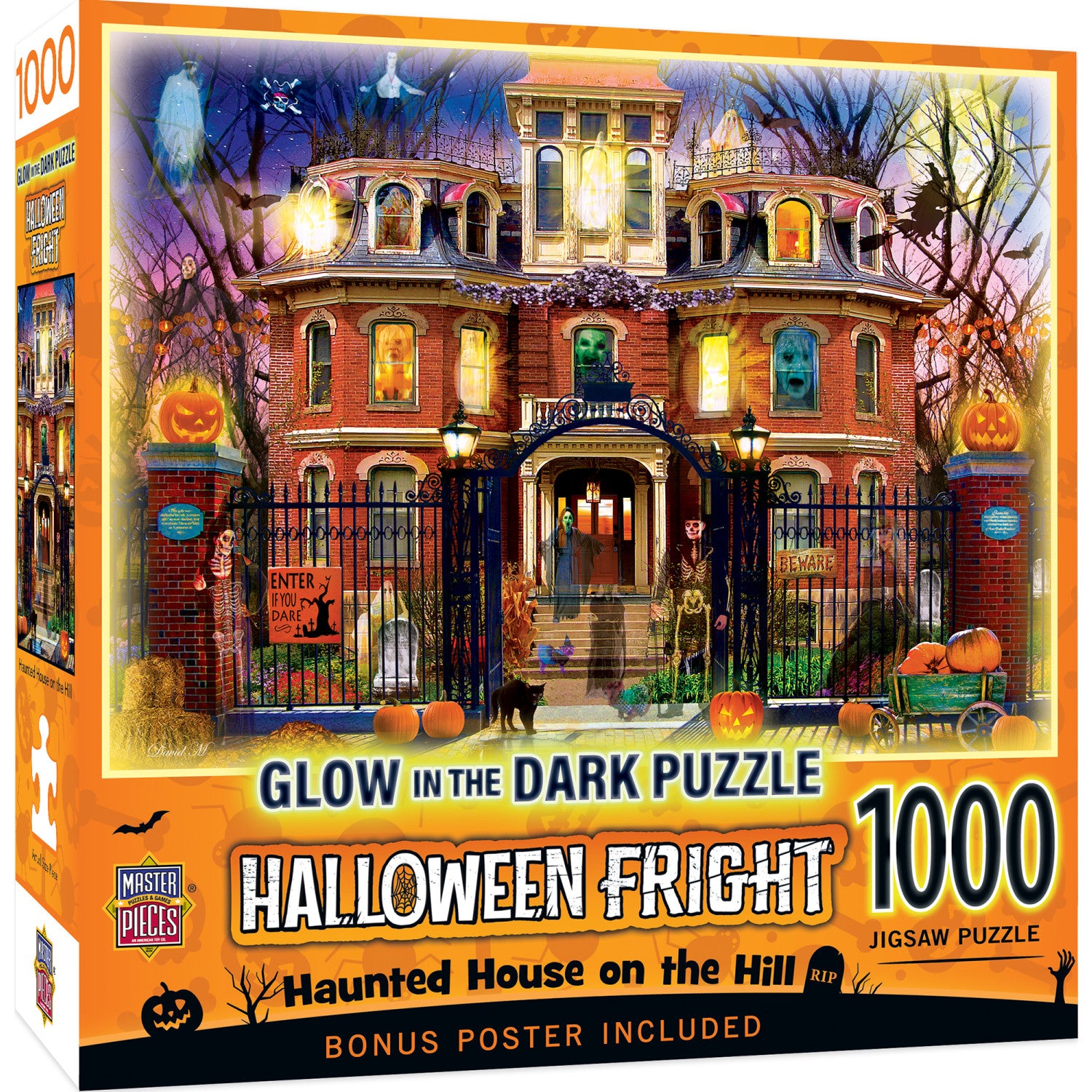 Glow in the Dark - Haunted House on the Hill 1000 Piece Jigsaw Puzzle