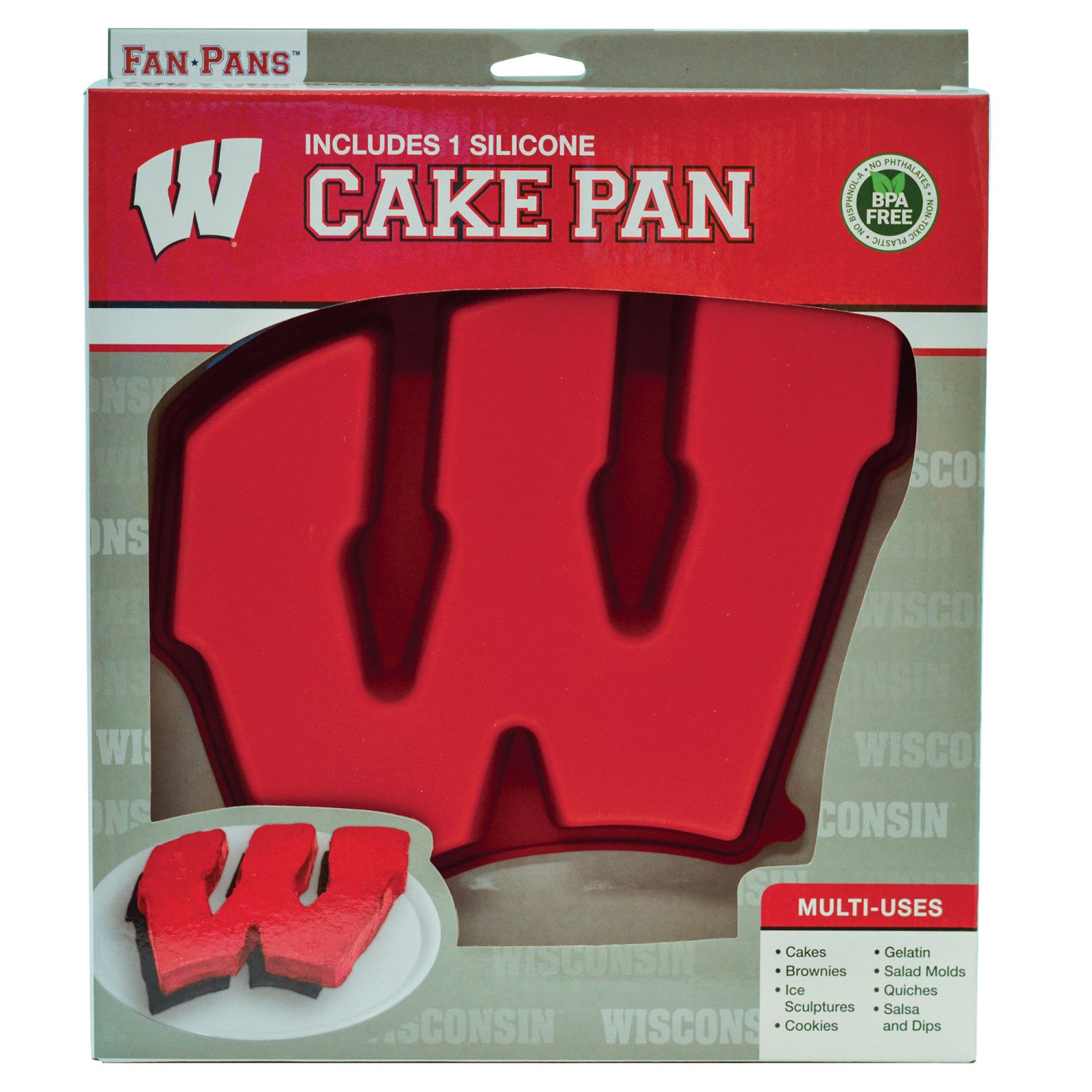 Wisconsin Badgers NCAA Cake Pan