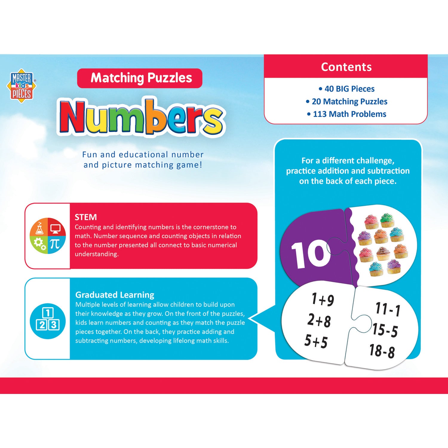 Numbers - Educational Matching Jigsaw Puzzles