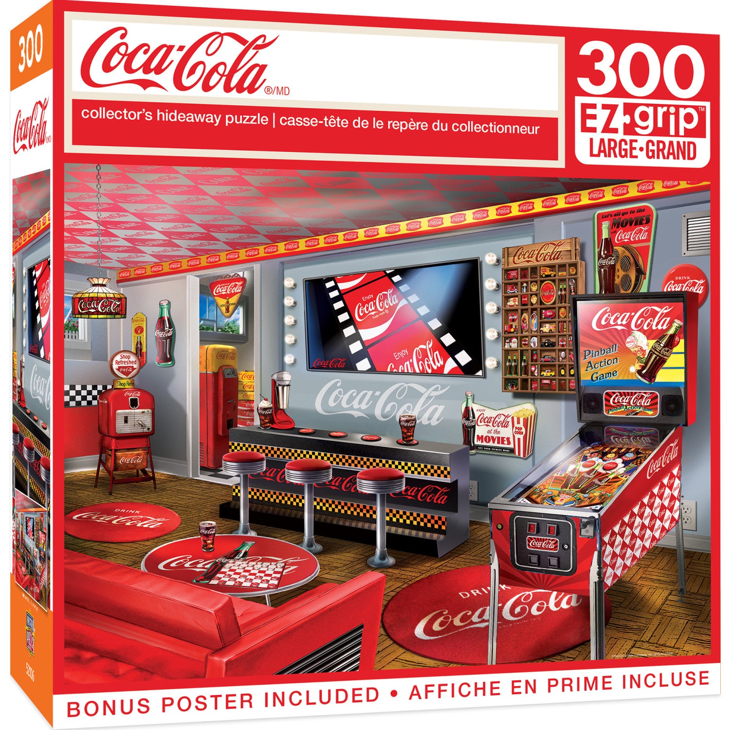 Coca-Cola - Collector's Hideaway 300 Piece EZ Grip Jigsaw Puzzle
