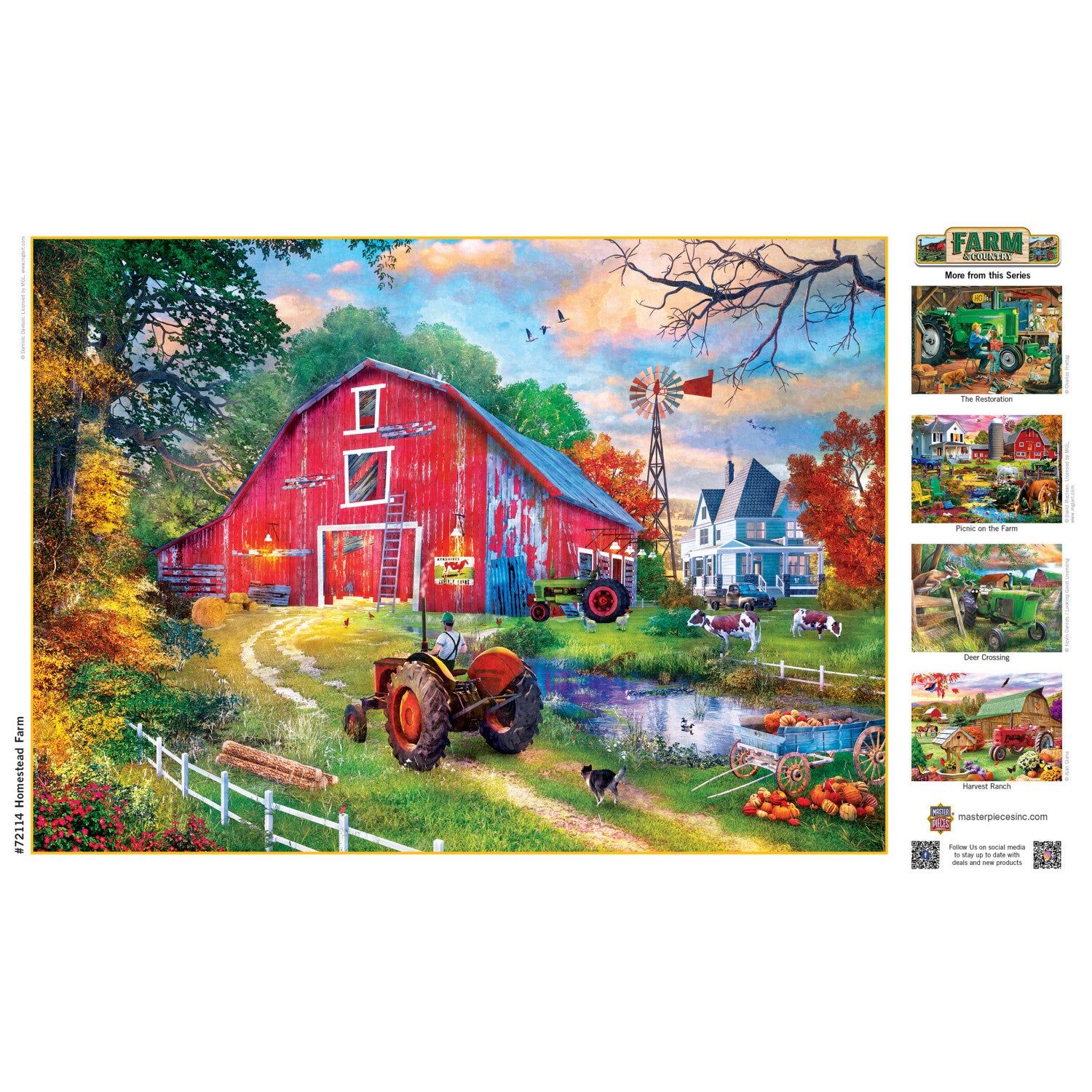 Farm & Country - Homestead Farm 1000 Piece Jigsaw Puzzle