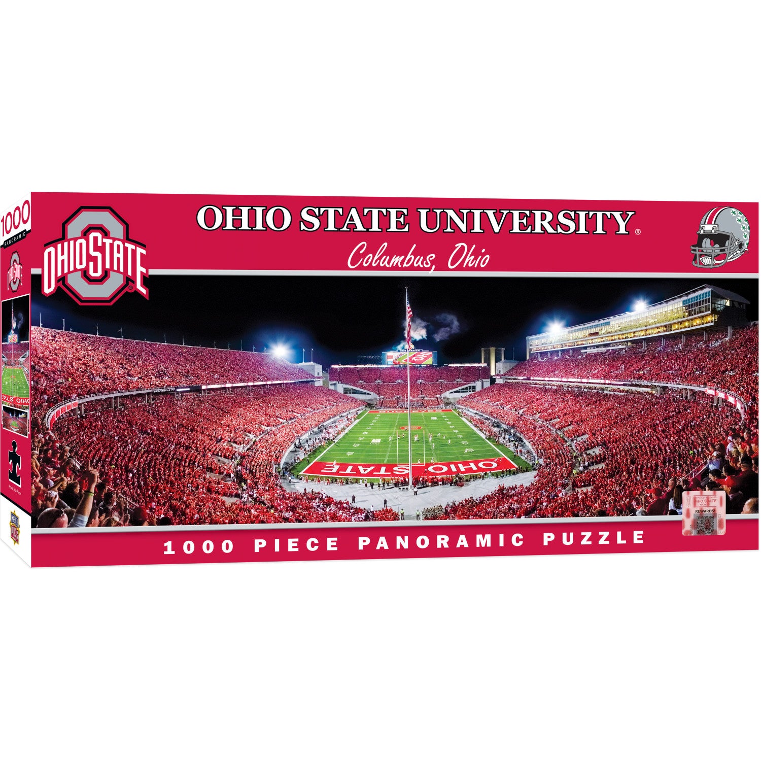 Ohio State Buckeyes - 1000 Piece Panoramic Jigsaw Puzzle - End View