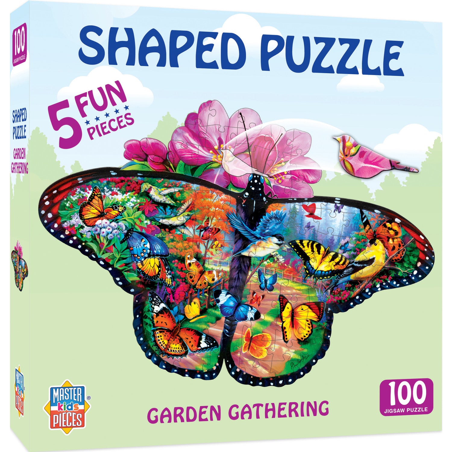 Garden Gathering - 100 Piece Shaped Jigsaw Puzzle