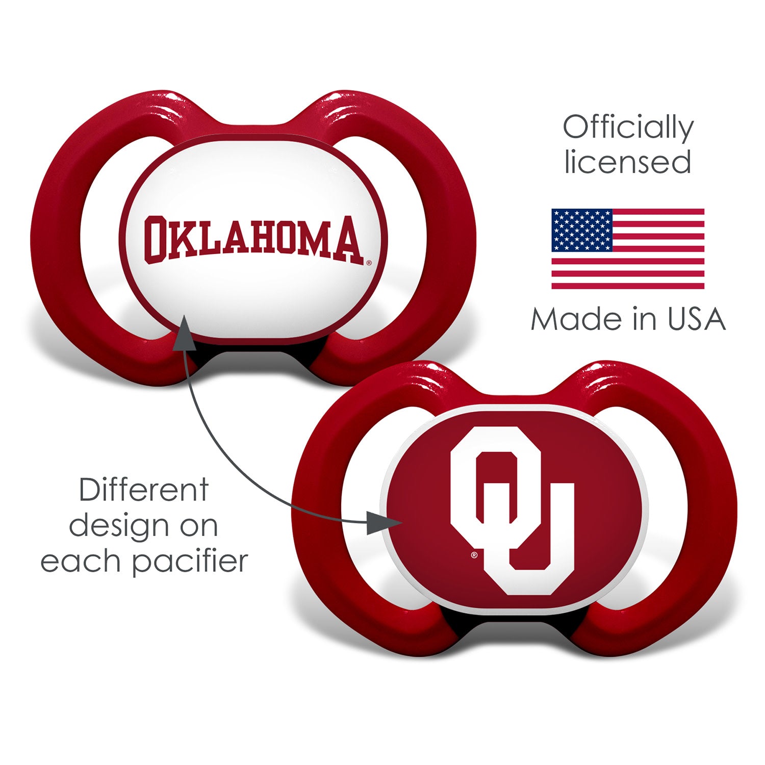 Oklahoma Sooners - Pacifier 2-Pack