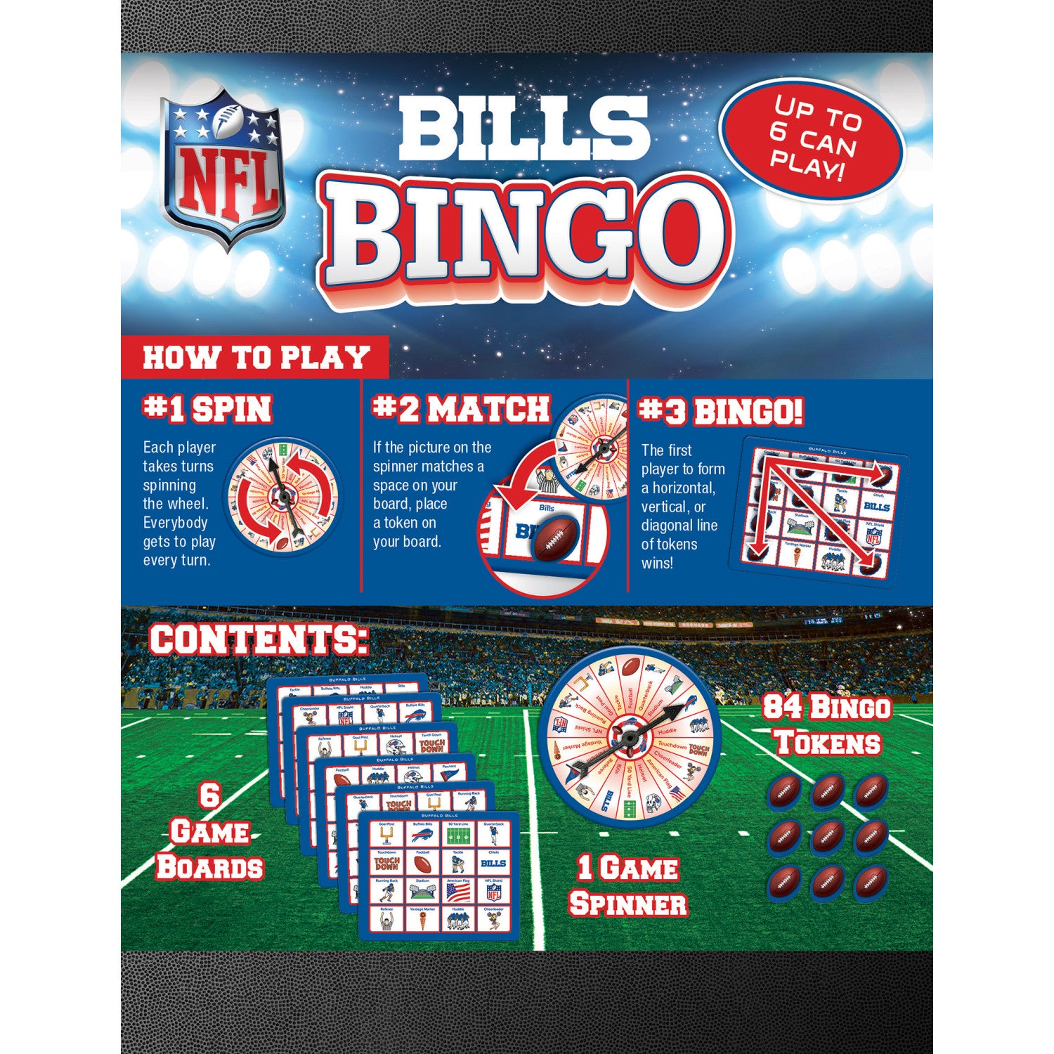 Buffalo Bills Bingo Game