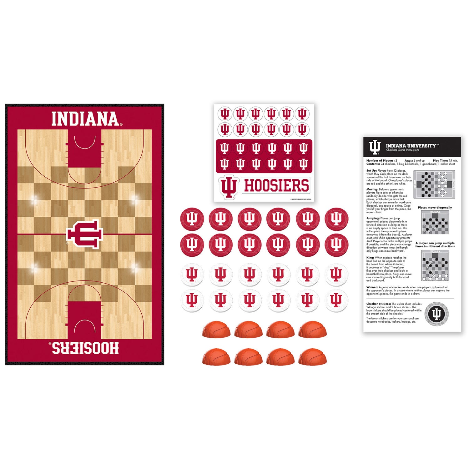 Indiana Hoosiers NCAA Checkers