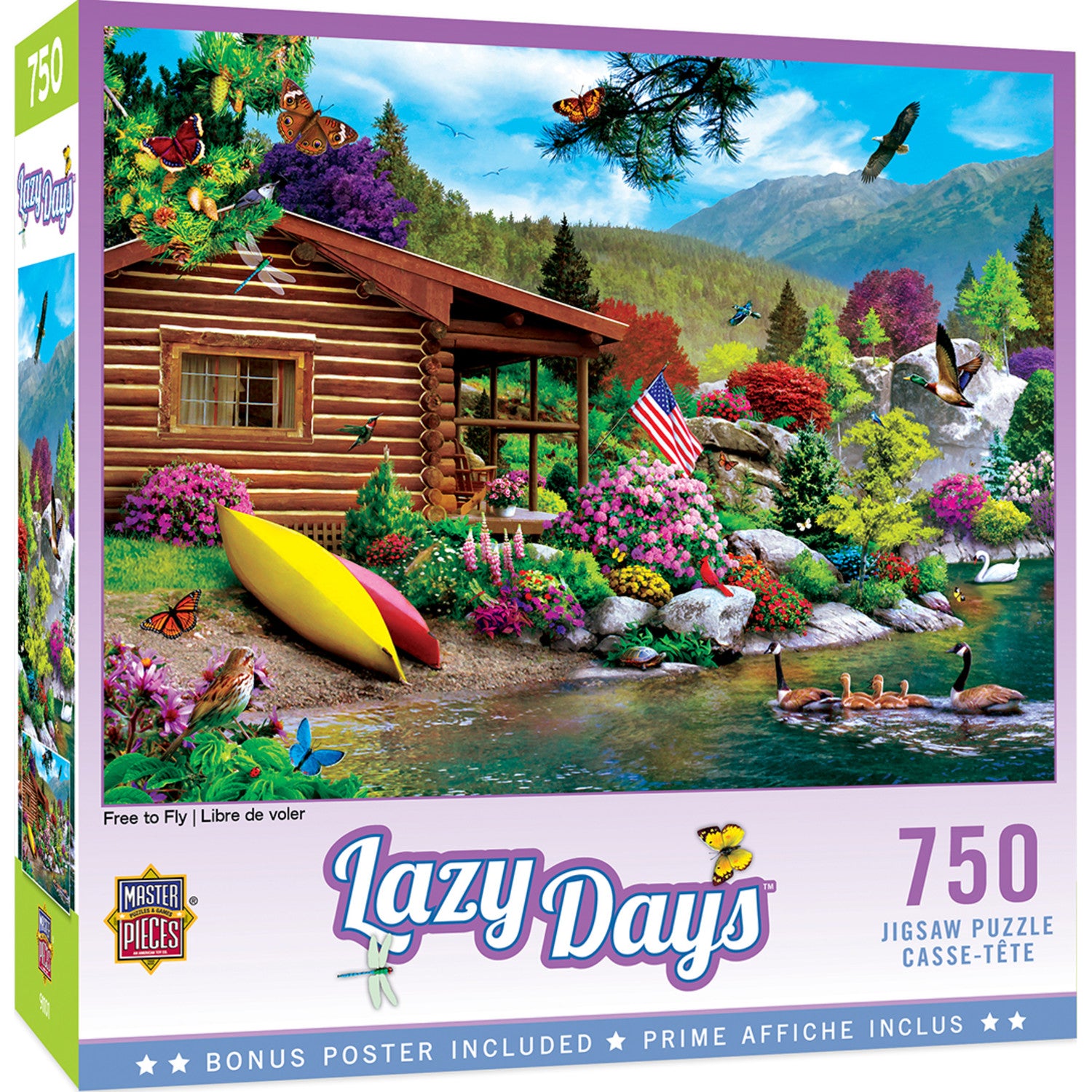Lazy Days - Free to Fly 750 Piece Jigsaw Puzzle