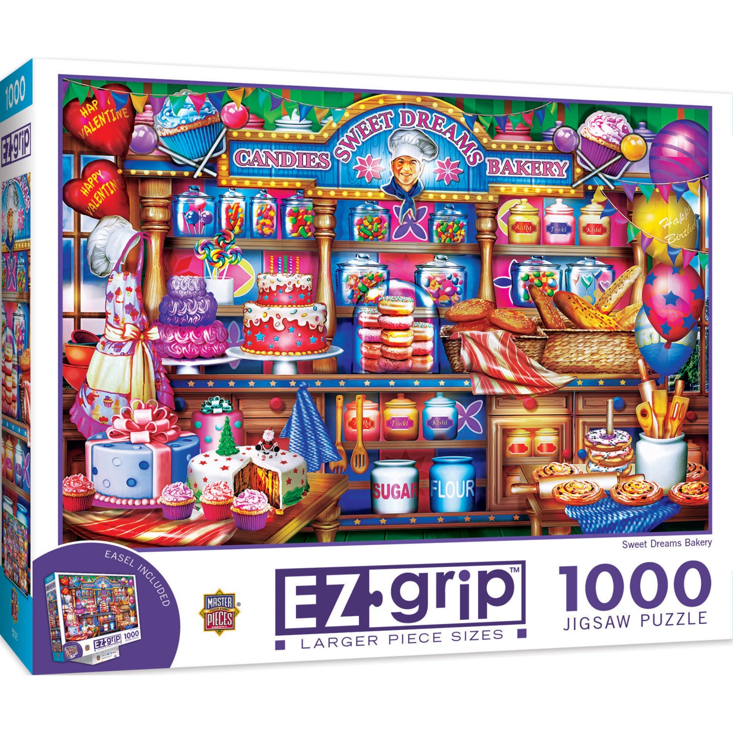 EZ Grip - Sweet Dreams Bakery 1000 Piece Jigsaw Puzzle