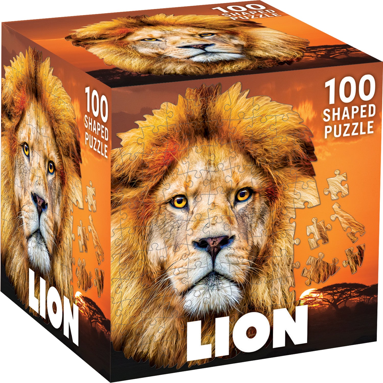 Lion 100 Piece Shaped Jigsaw Puzzle
