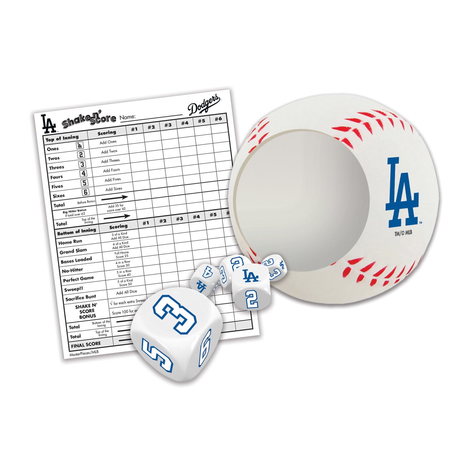 Los Angeles Dodgers MLB Shake N' Score