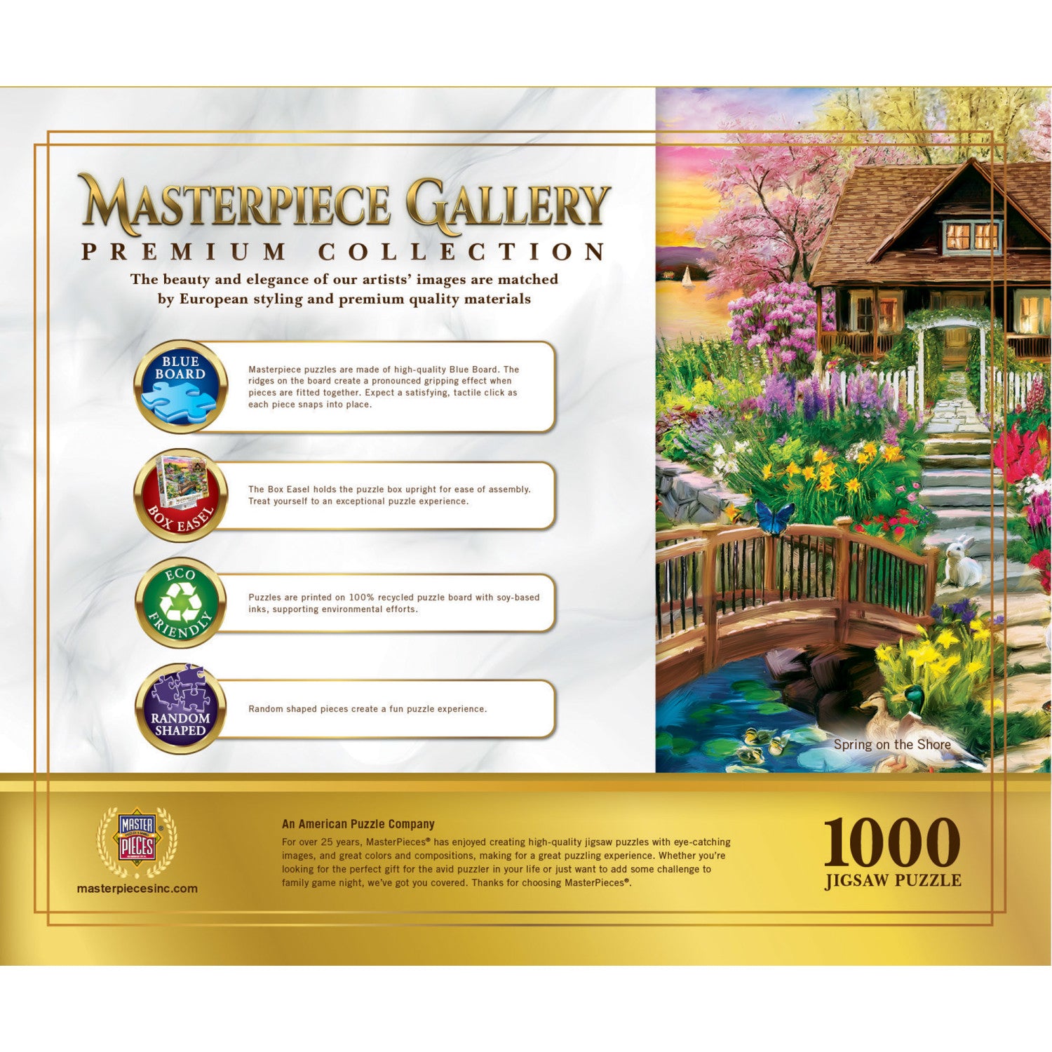 Masterpiece Gallery - Spring on the Shore 1000 Piece Jigsaw Puzzle