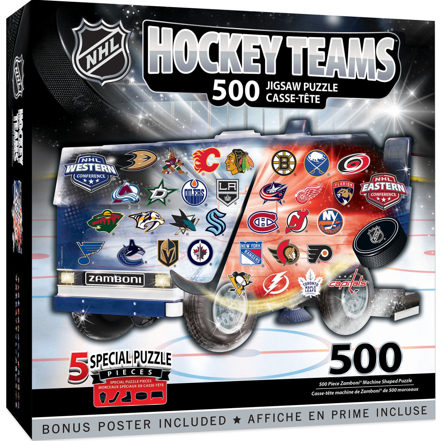 NHL - Zamboni 500 Piece Shaped Jigsaw Puzzle