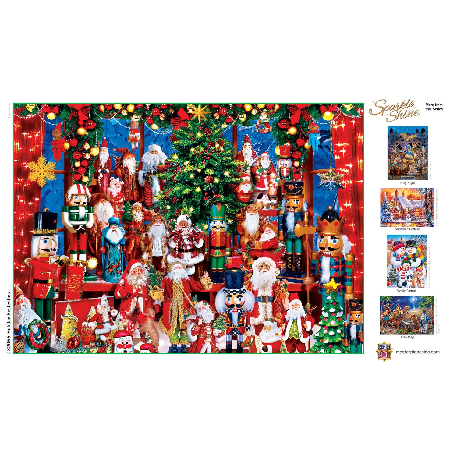 Sparkle & Shine - Holiday Festivities 500 Piece Glitter Jigsaw Puzzle