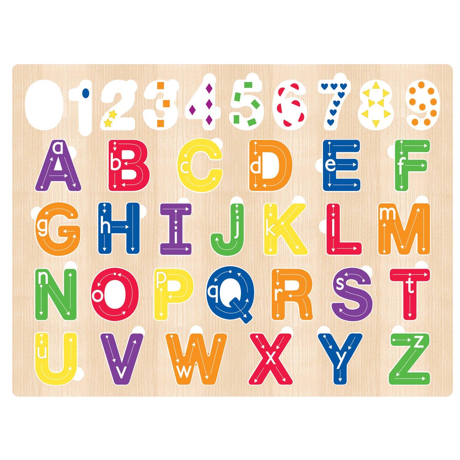 123's and ABC's - 36 Piece Wood Jigsaw Puzzle