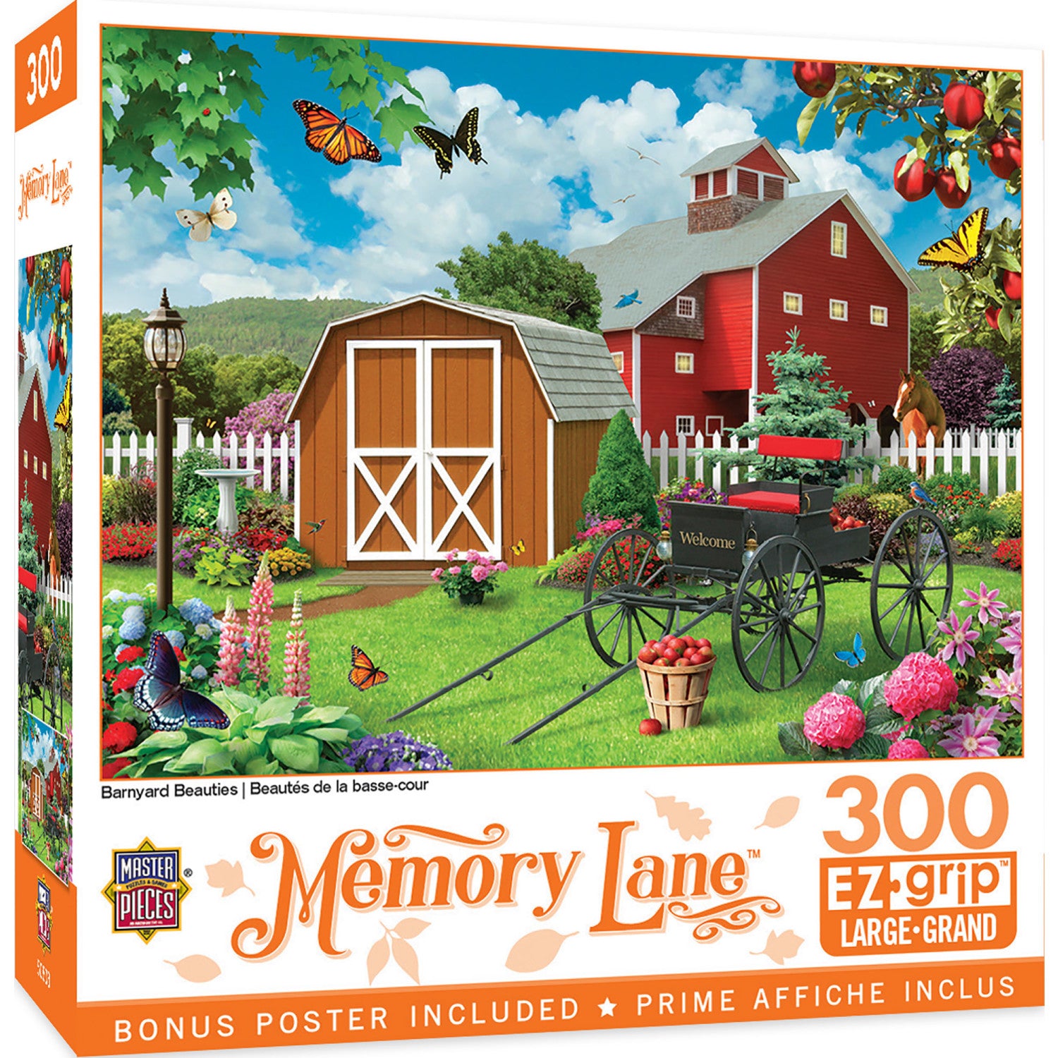 Memory Lane - Barnyard Beauties 300 Piece EZ Grip Jigsaw Puzzle
