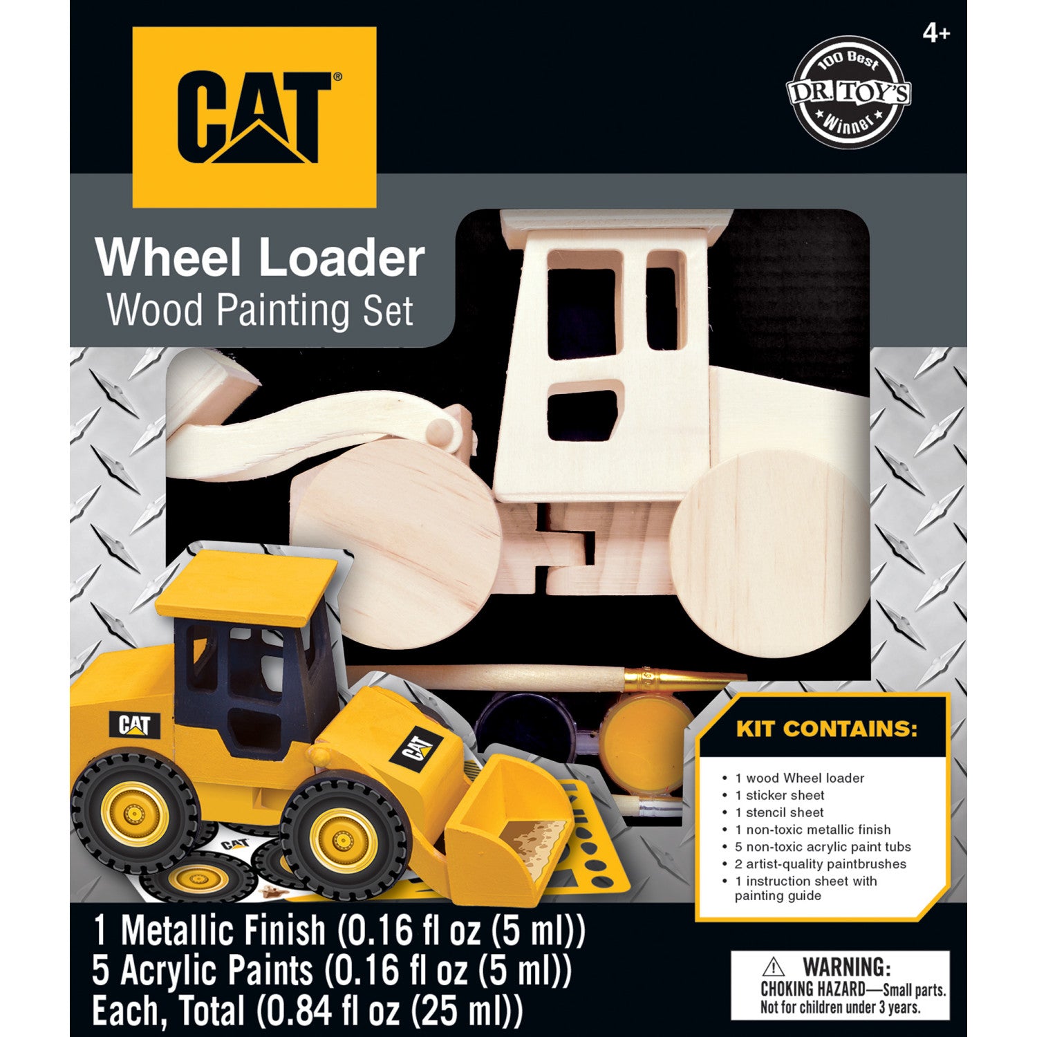 CAT - Caterpillar Wheel Loader Wood Craft & Paint Kit