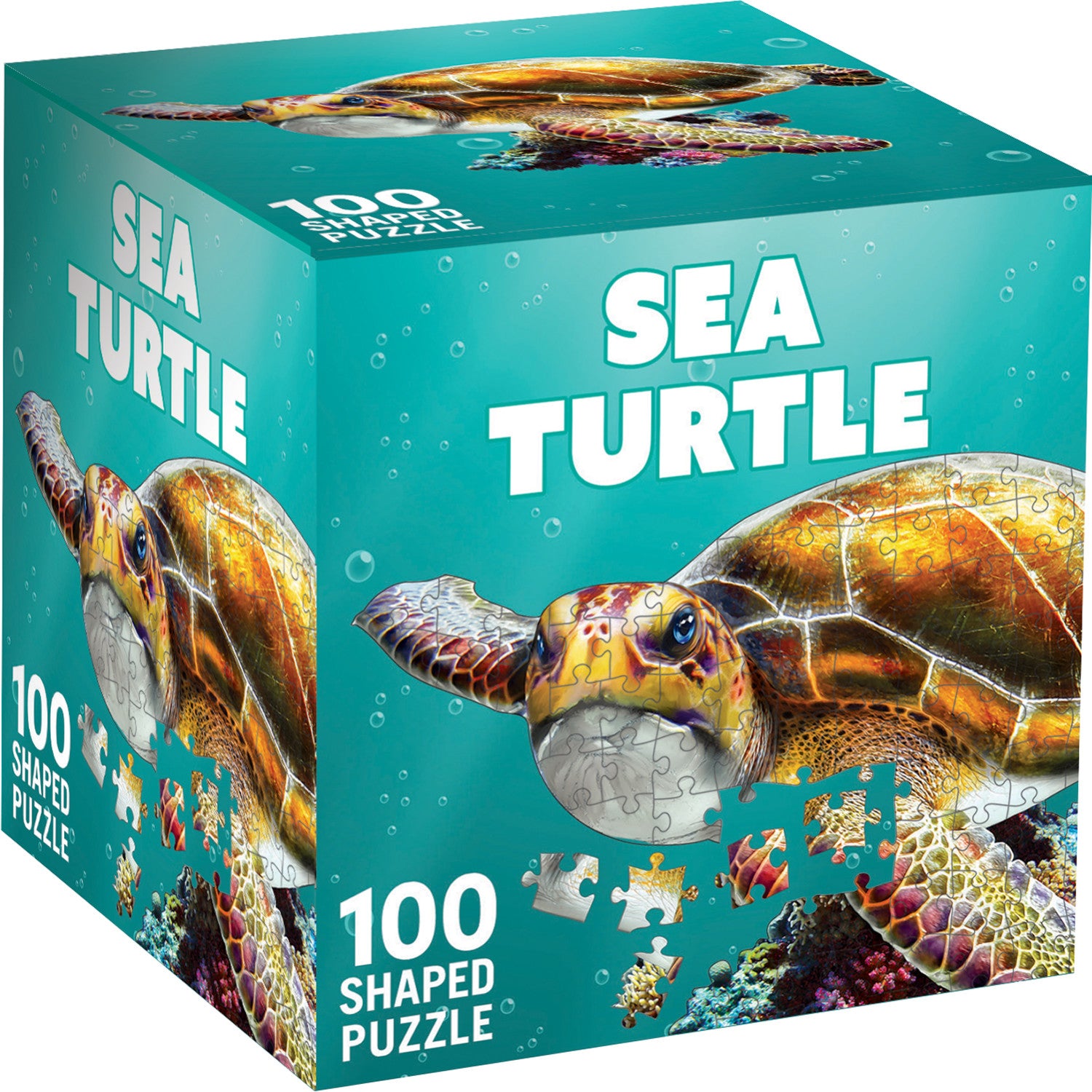 Sea Turtle 100 Piece Shaped Jigsaw Puzzle