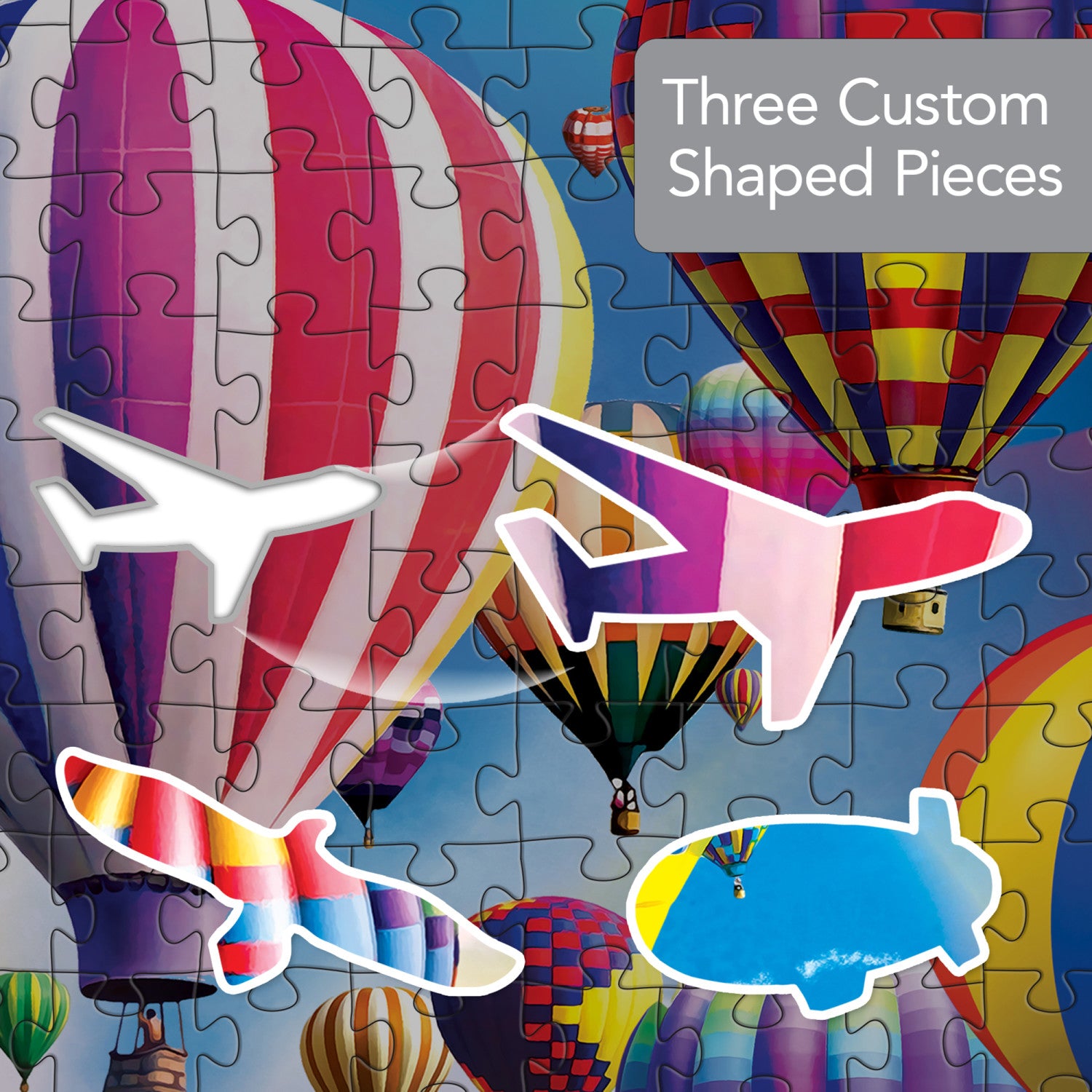 Shapes - Hot Air Balloons 500 Piece Jigsaw Puzzle