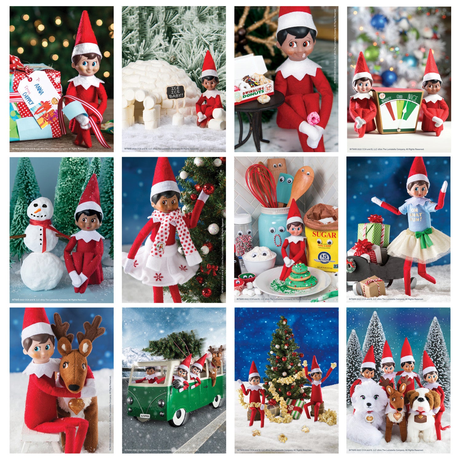 12 Days of Elf on the Shelf Puzzles - Advent Calendar