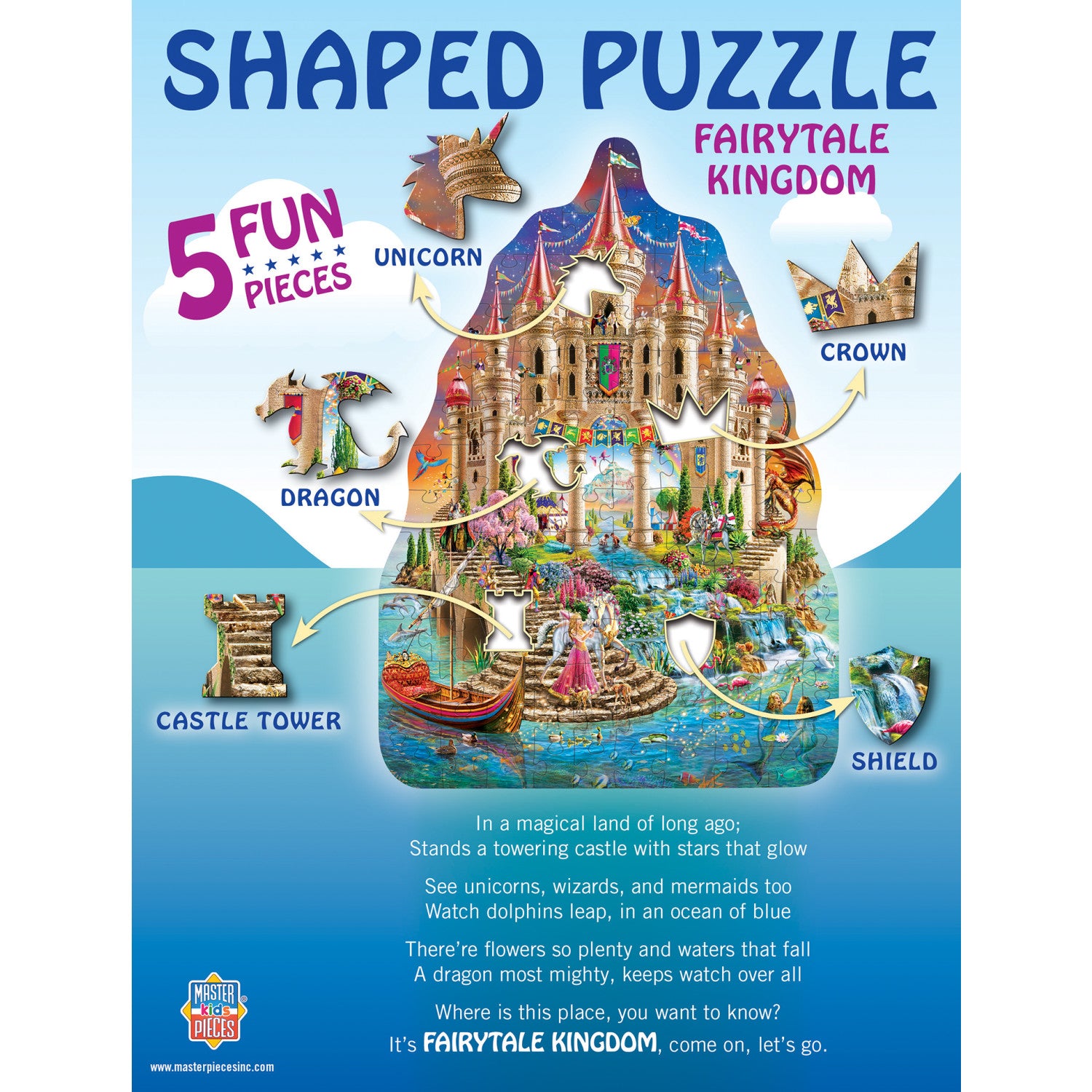 Fairytale Kingdom - 100 Piece Shaped Jigsaw Puzzle