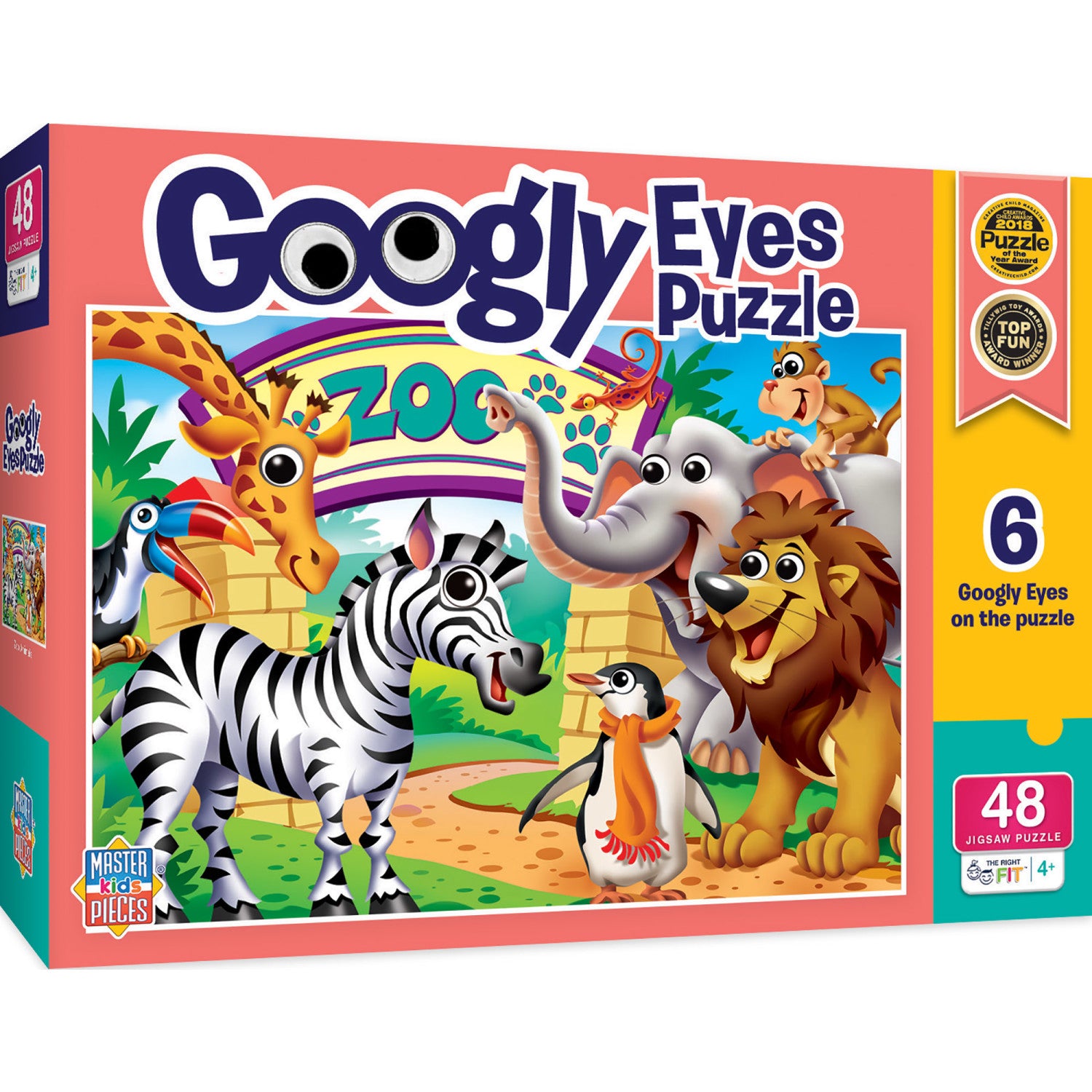 Googly Eyes - Zoo Animals 48 Piece Jigsaw Puzzle